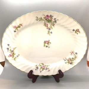 EUC Vintage Johnson Bros Snowhite Regency Oval Platter, Ironstone, England